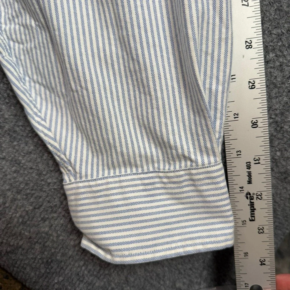 Polo Ralph Lauren Button Down Mens 2XB Blue White Striped Oxford Pony Logo